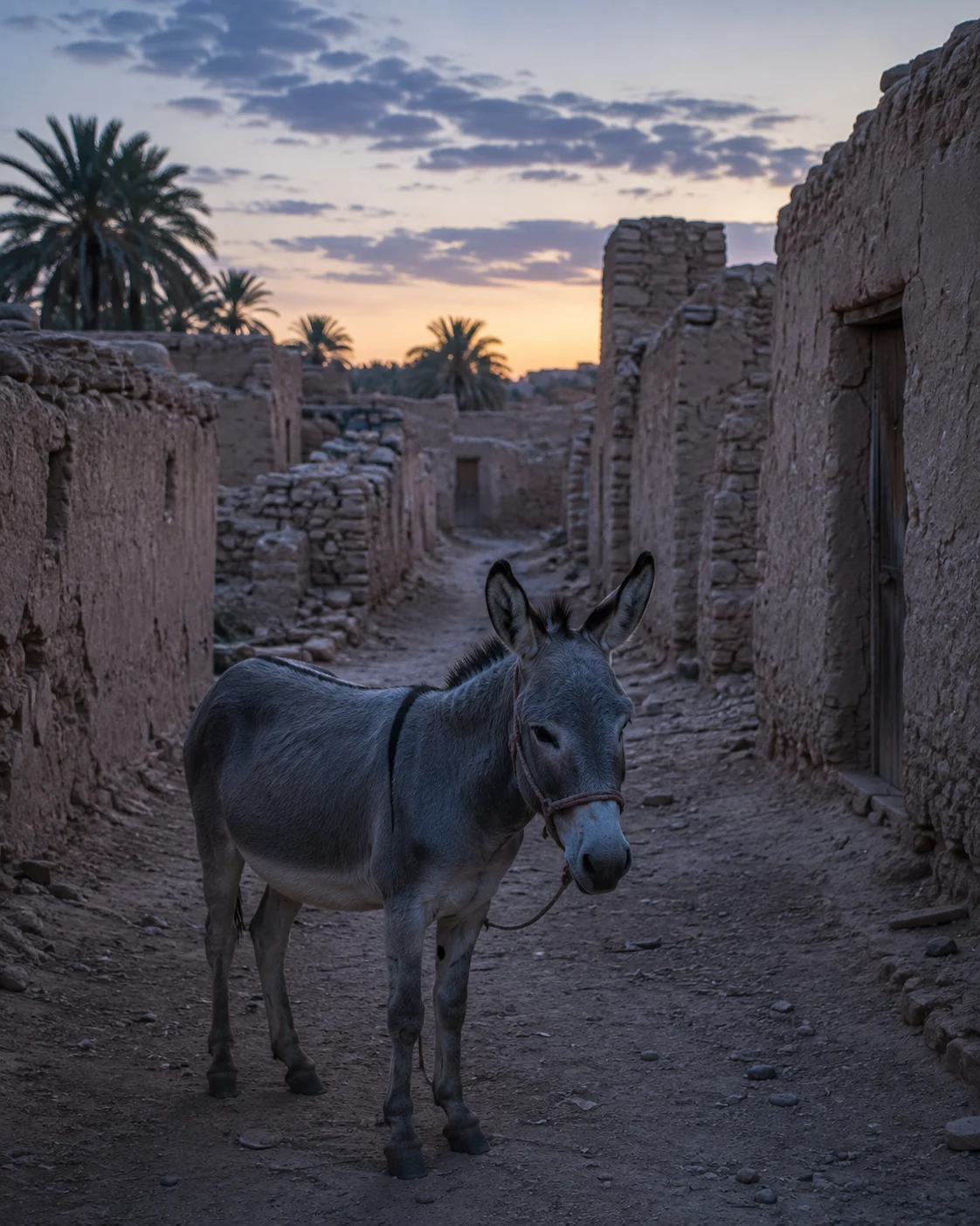 Donkey at dawn