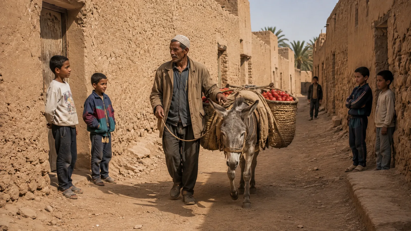 Tomato seller in the street