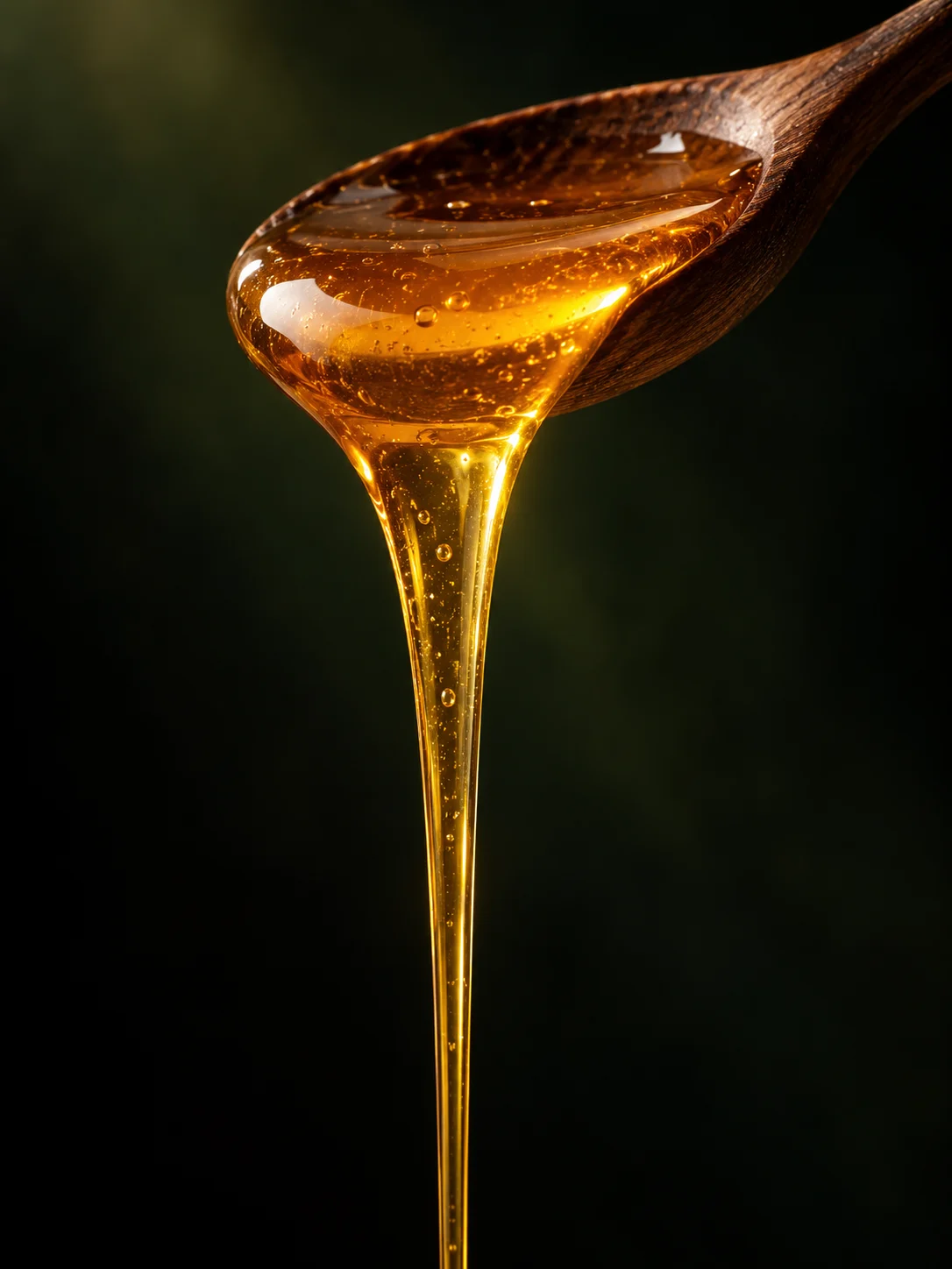 Honey on spoon for Al-Osaimi Sidr Honey