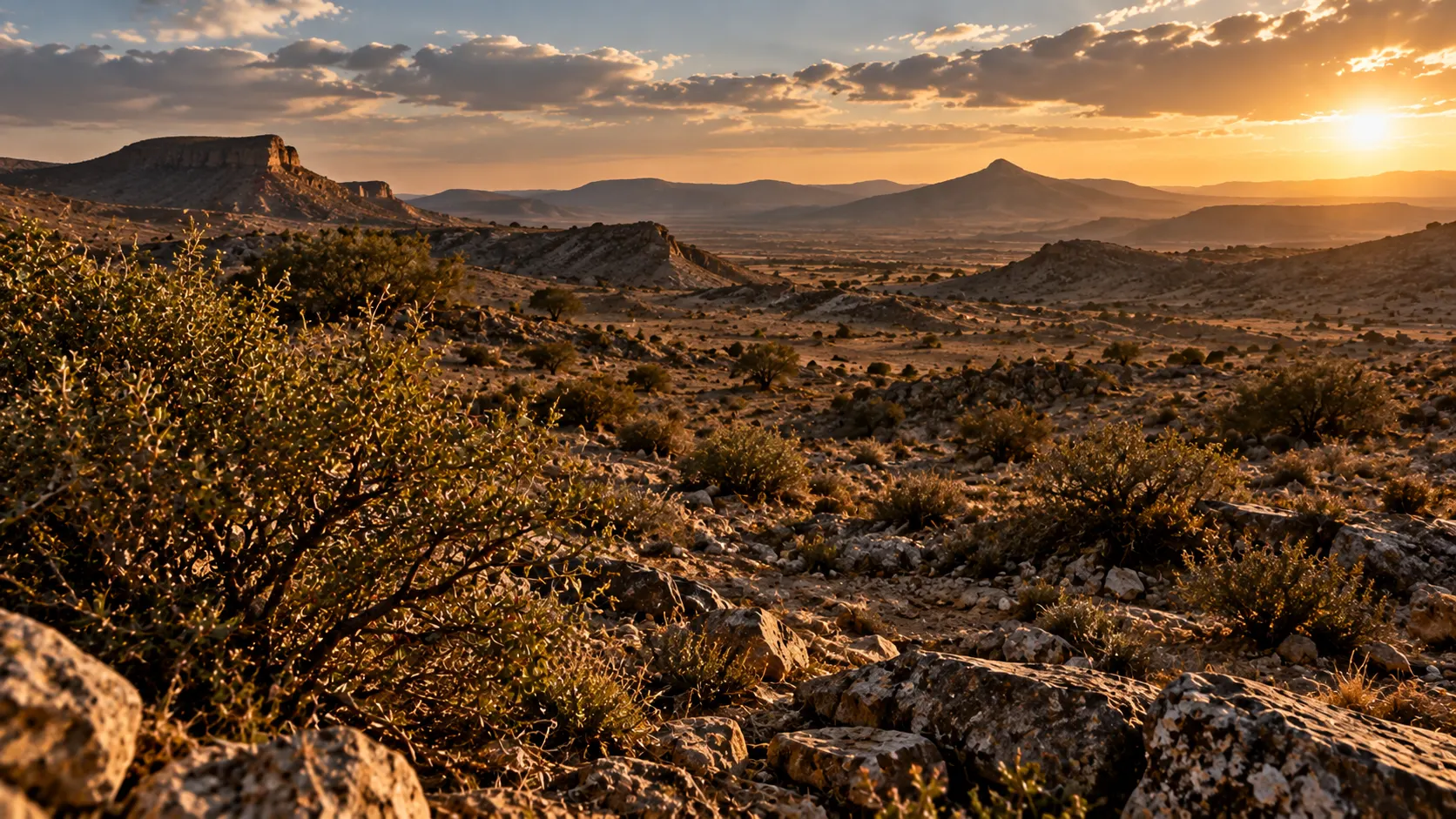 Semi-arid jujube scrub in central Algeria