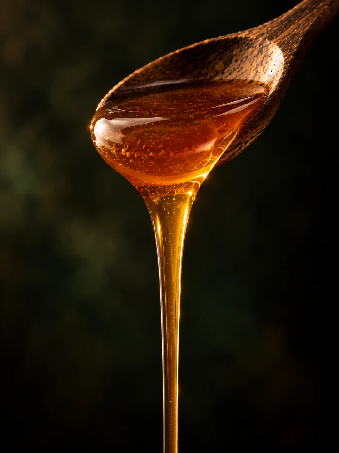 Honey on spoon for Algerian Sidr Honey