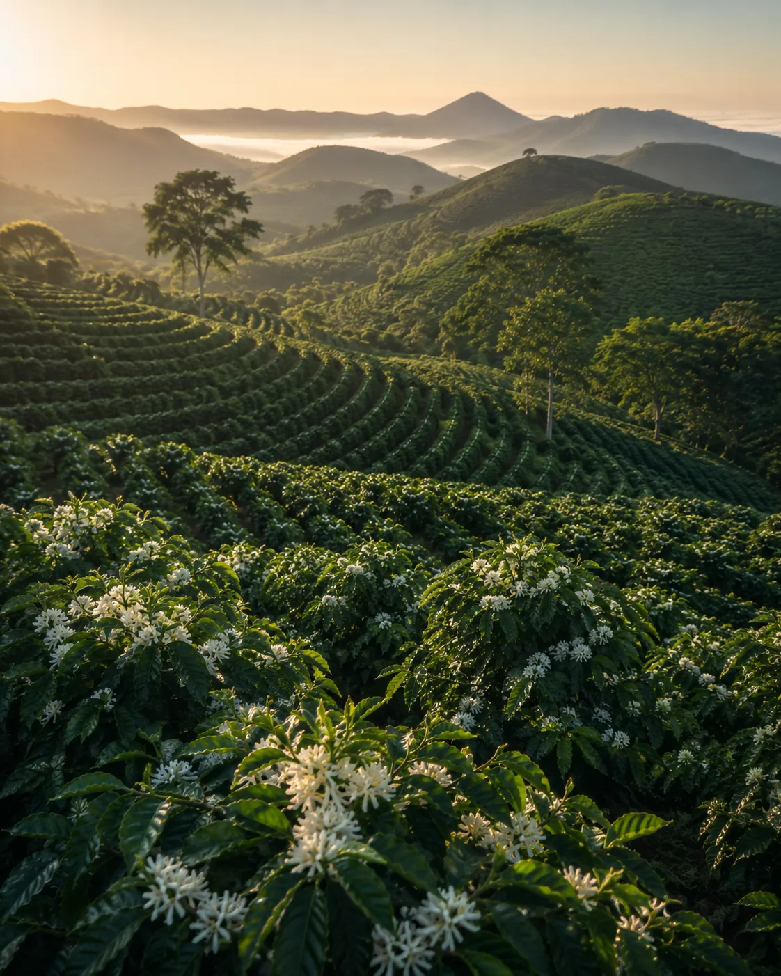 Coffee plantation hillside, Espírito Santo, Brazil