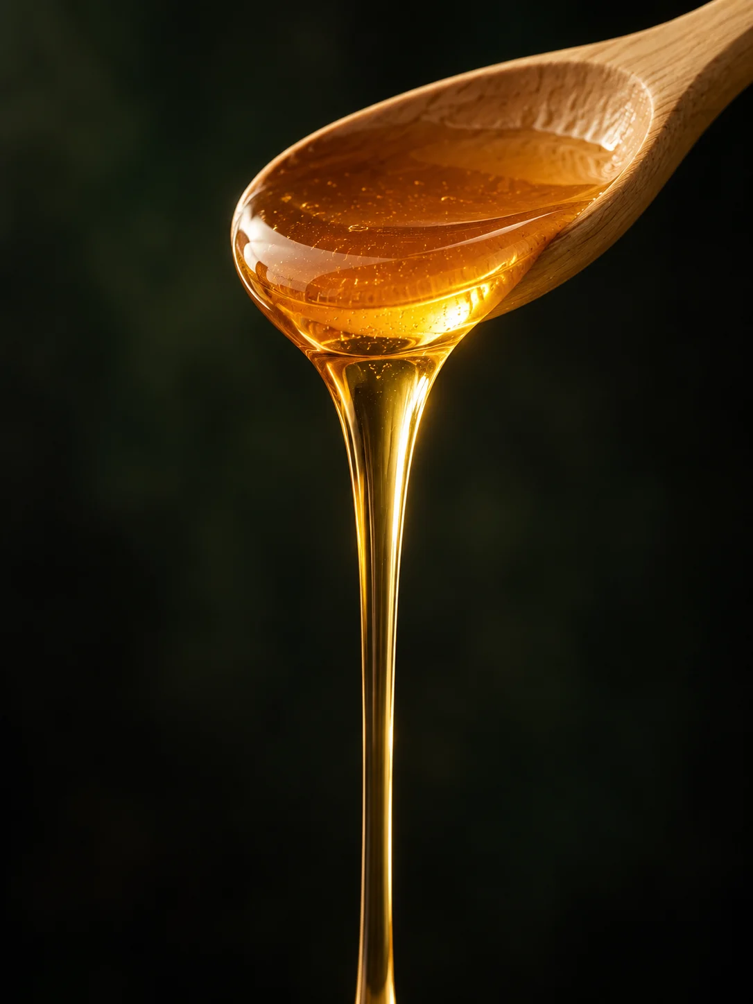 Hoa Binh Longan Honey on a spoon