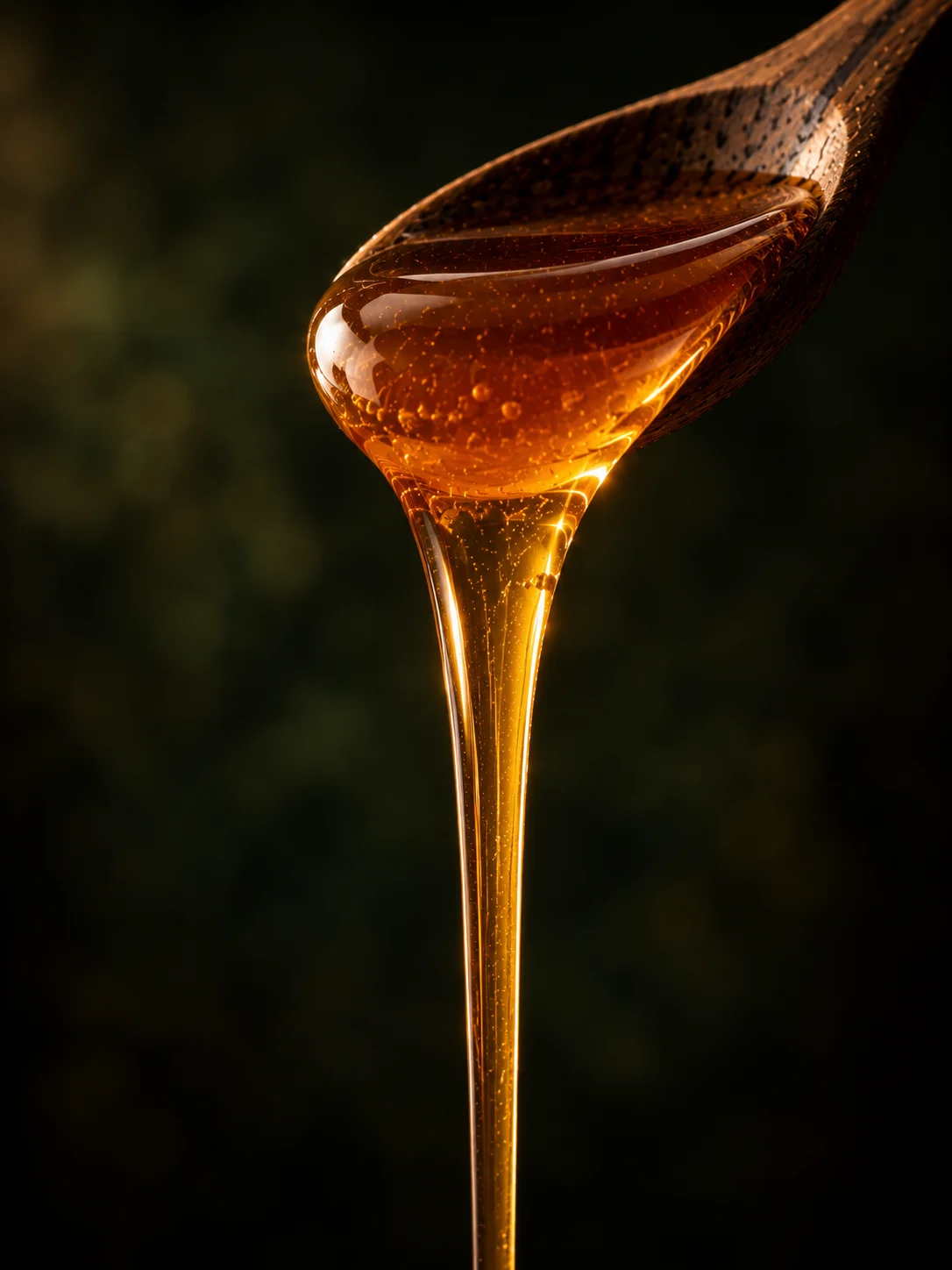 Honey on spoon for Kuwaiti Sidr Honey