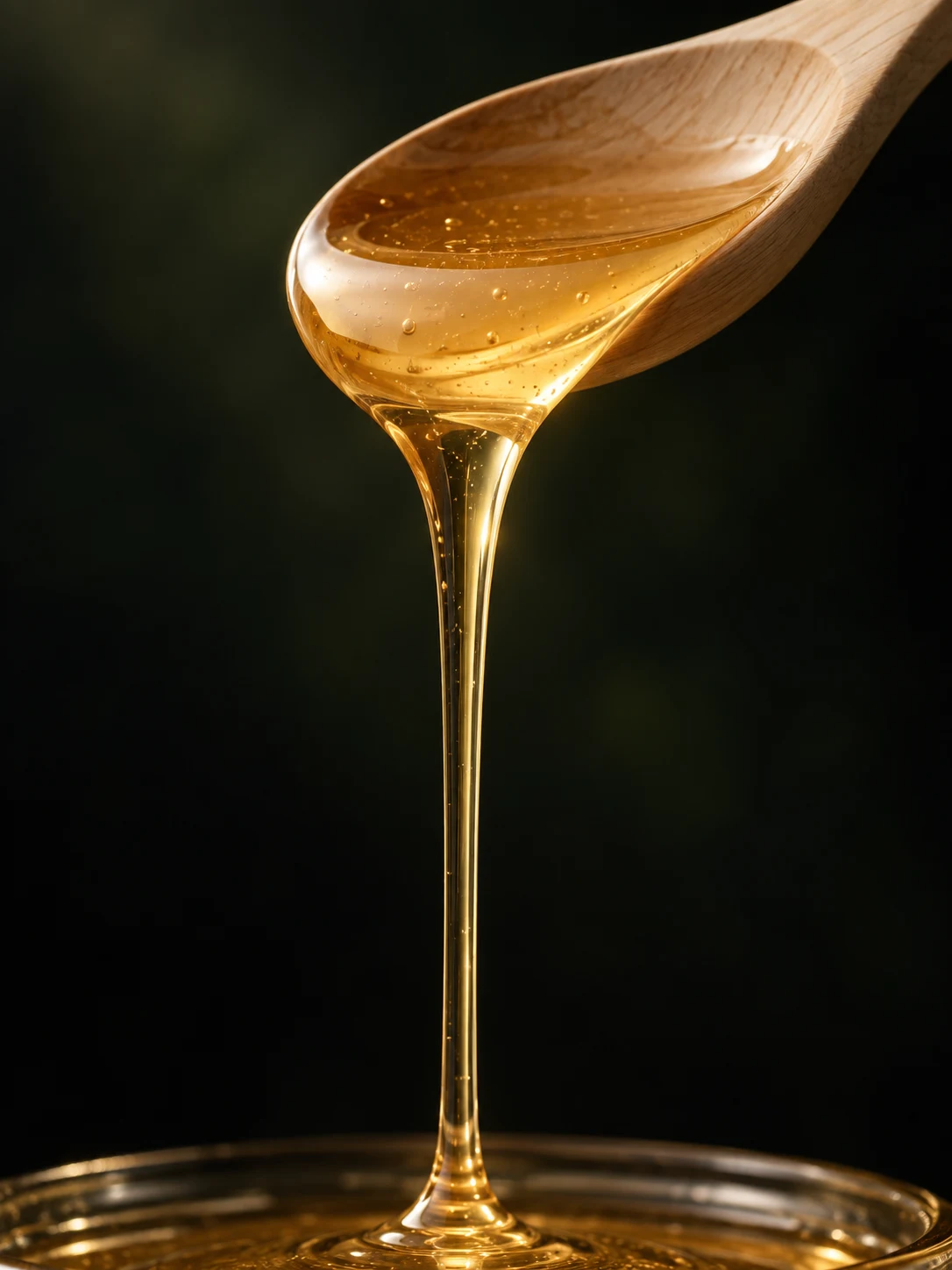 Luc Ngan Lychee Honey on a spoon