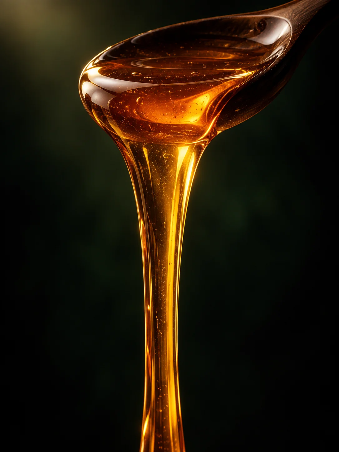 Honey on spoon for Moroccan Euphorbia Honey