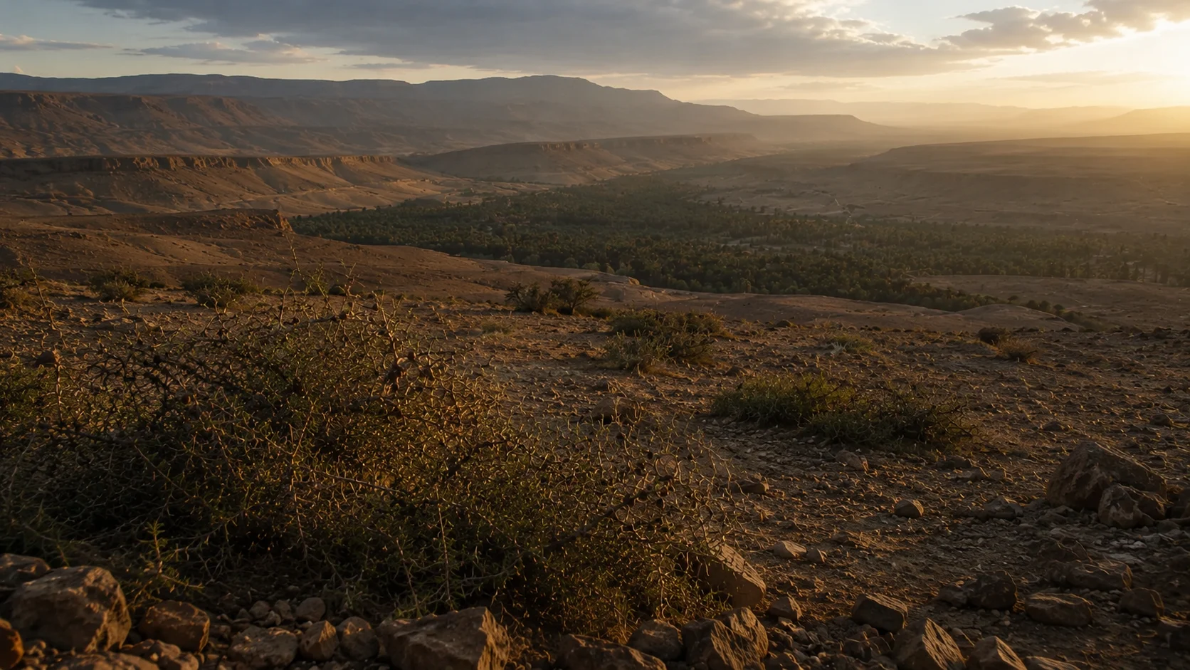 Wild jujube shrubs along Wadi Ziz, High Atlas foothills, Morocco