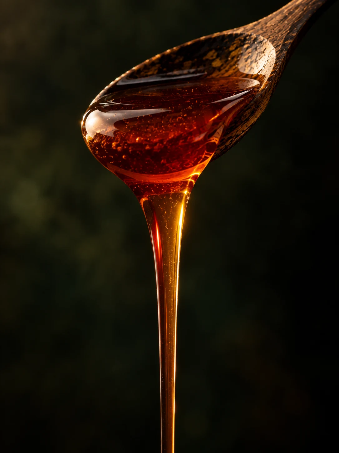 Honey on spoon for Nepal Mad Honey
