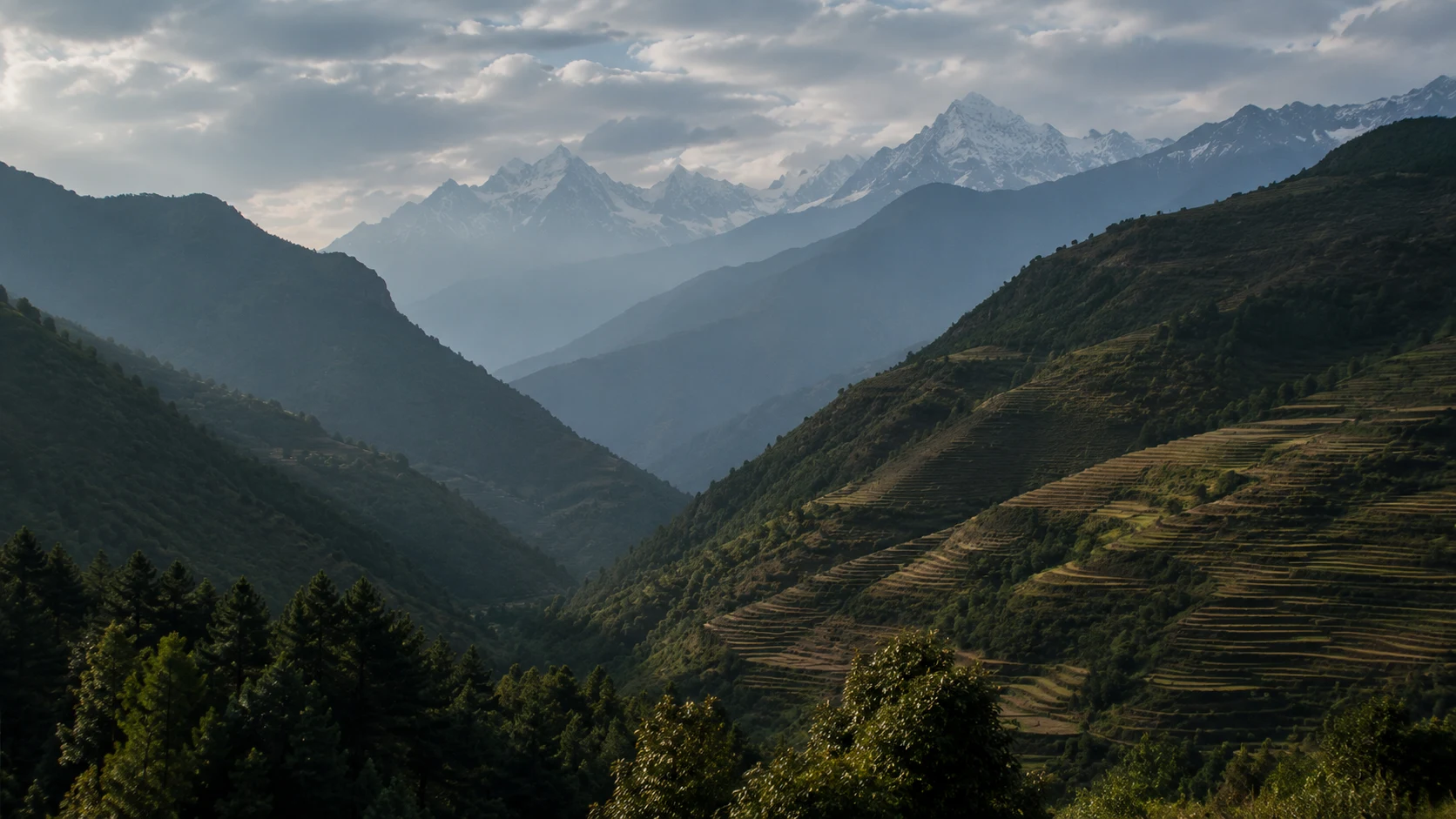 Remote Himalayan highland countryside, Nepal