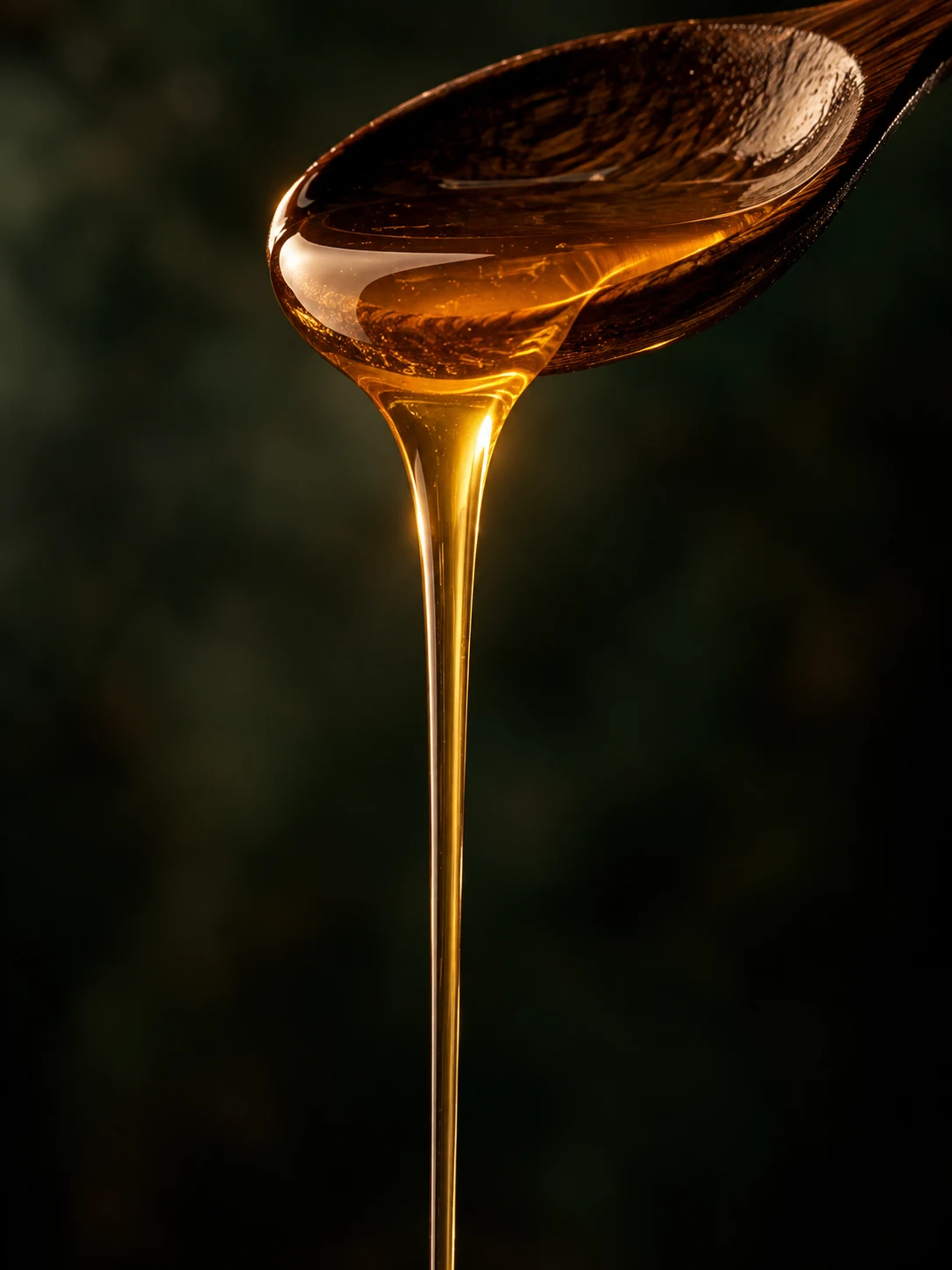 Honey on spoon for Omani Frankincense Honey