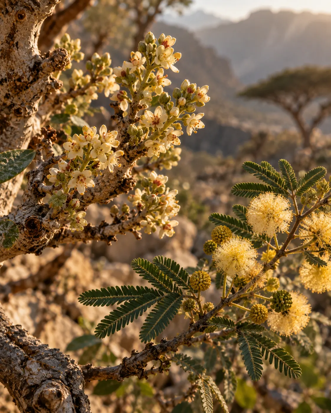 Botanical detail for Omani Frankincense & Samar Honey