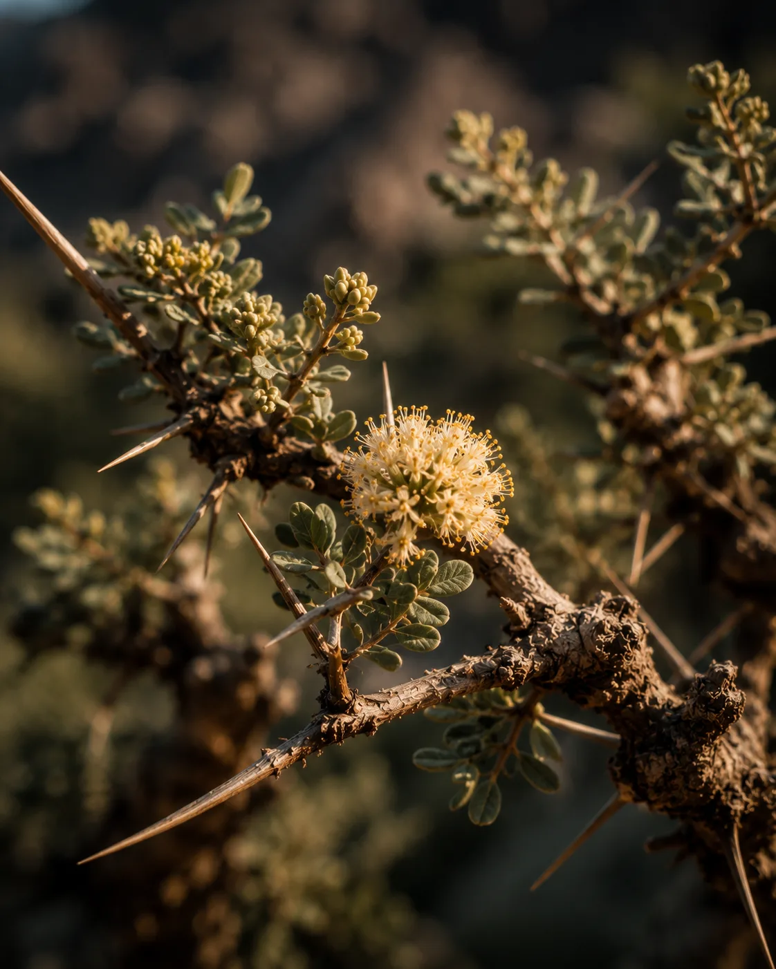 Wild Sidr tree in mountain terrain near Nizwa, Oman