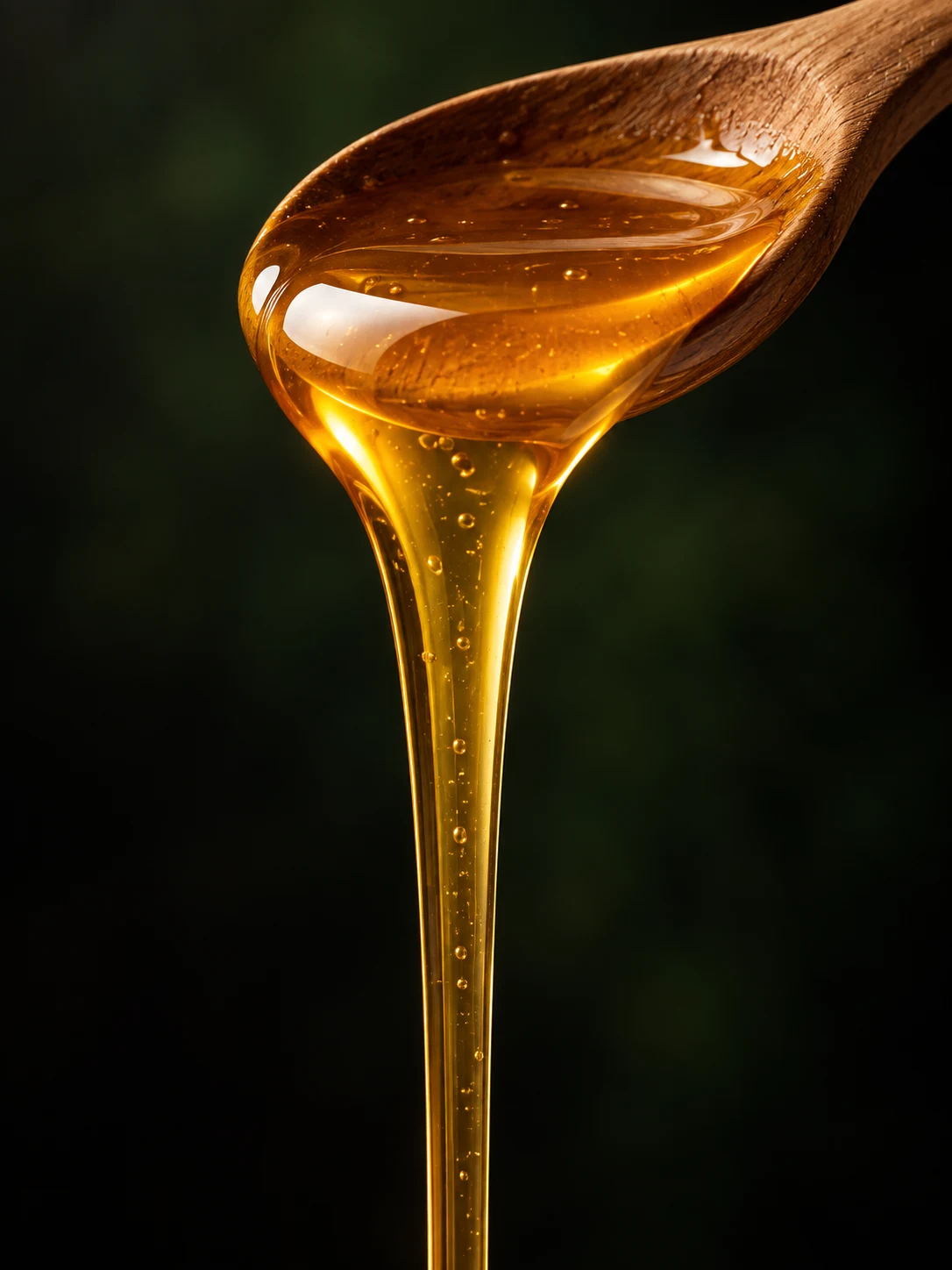 Honey on spoon for Saudi Sidr Honey