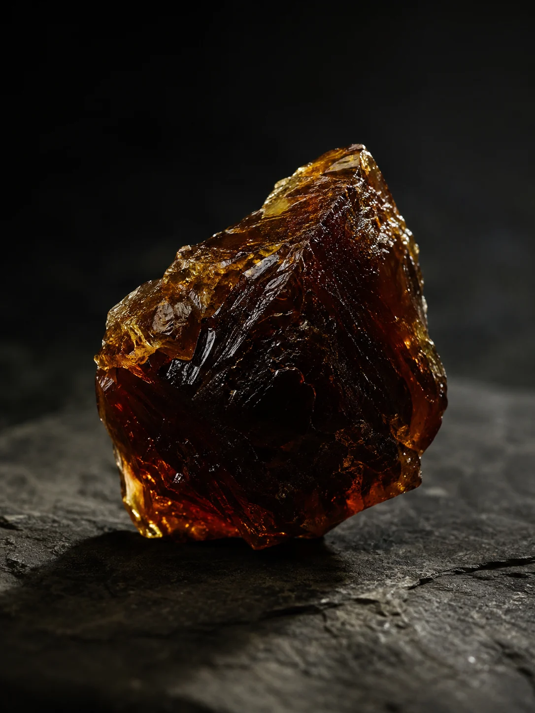 Golden Anzer alpine honey on a spoon