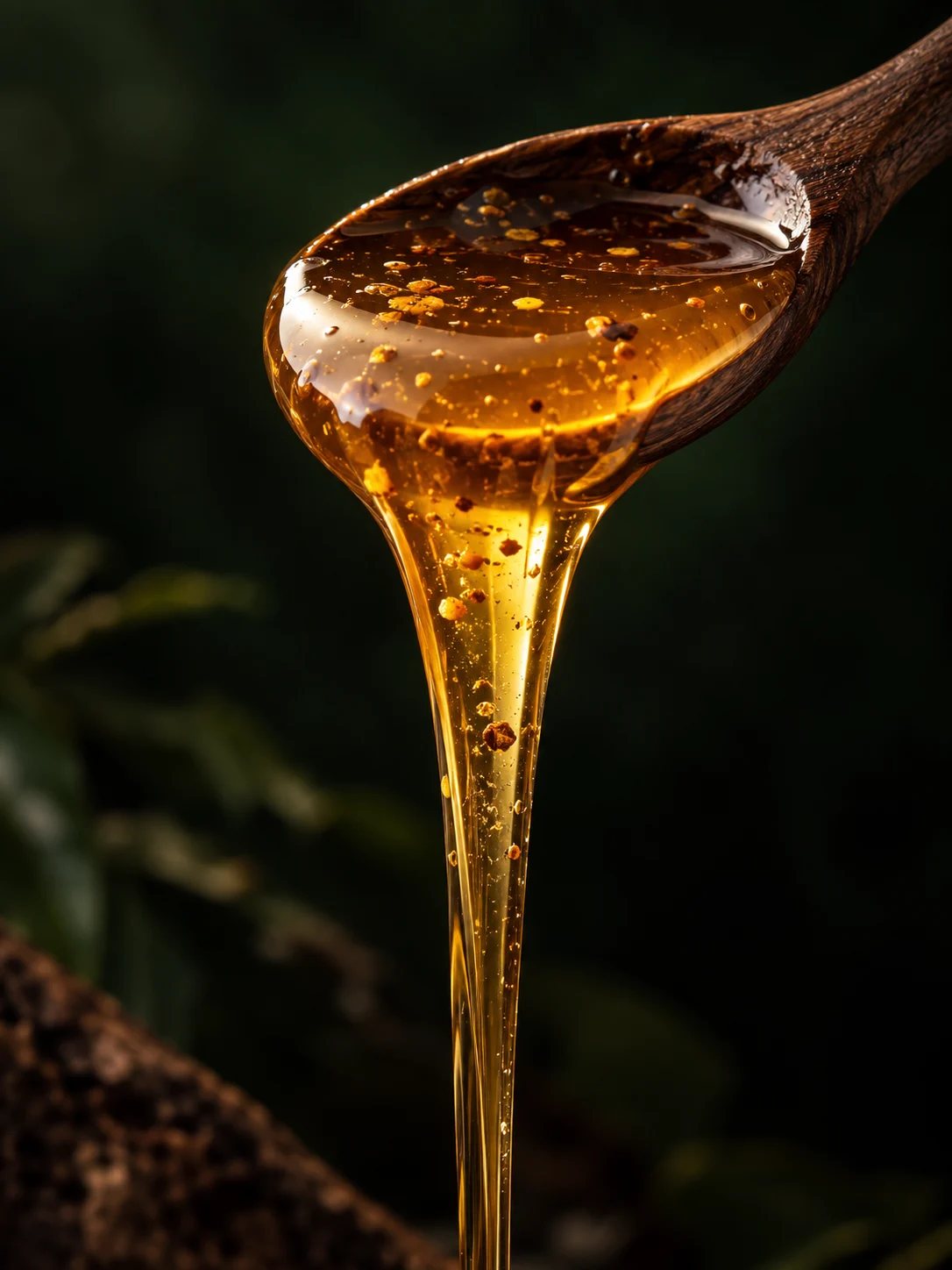 U Minh Forest Honey on a spoon