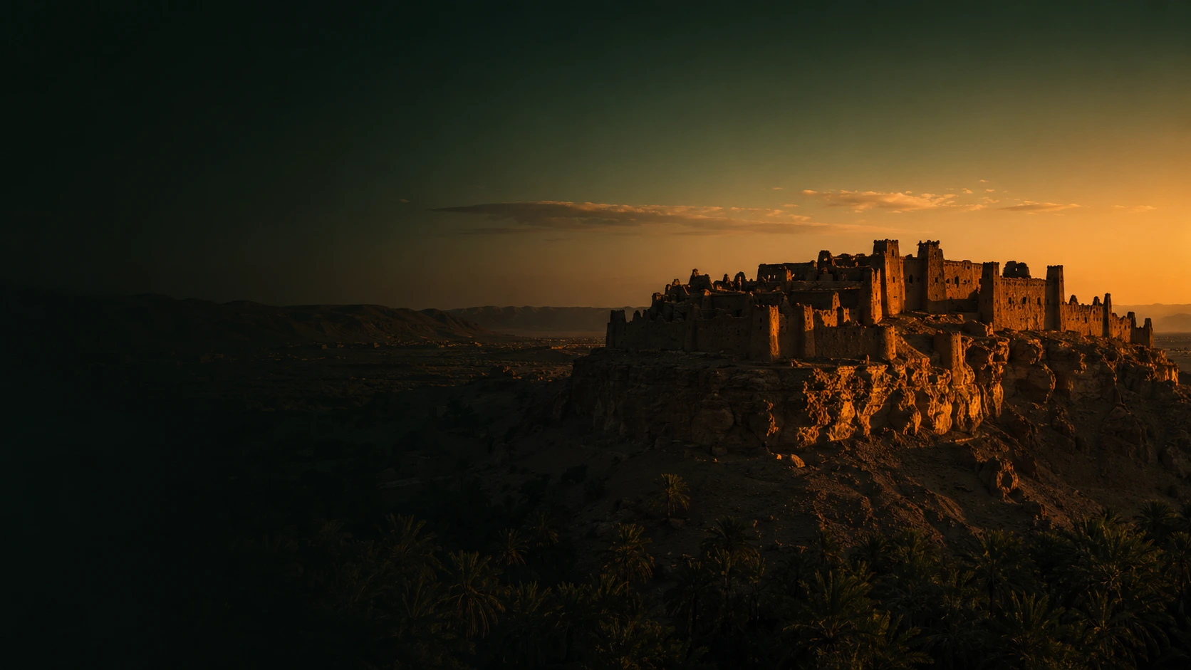 Ksar Meski at dusk