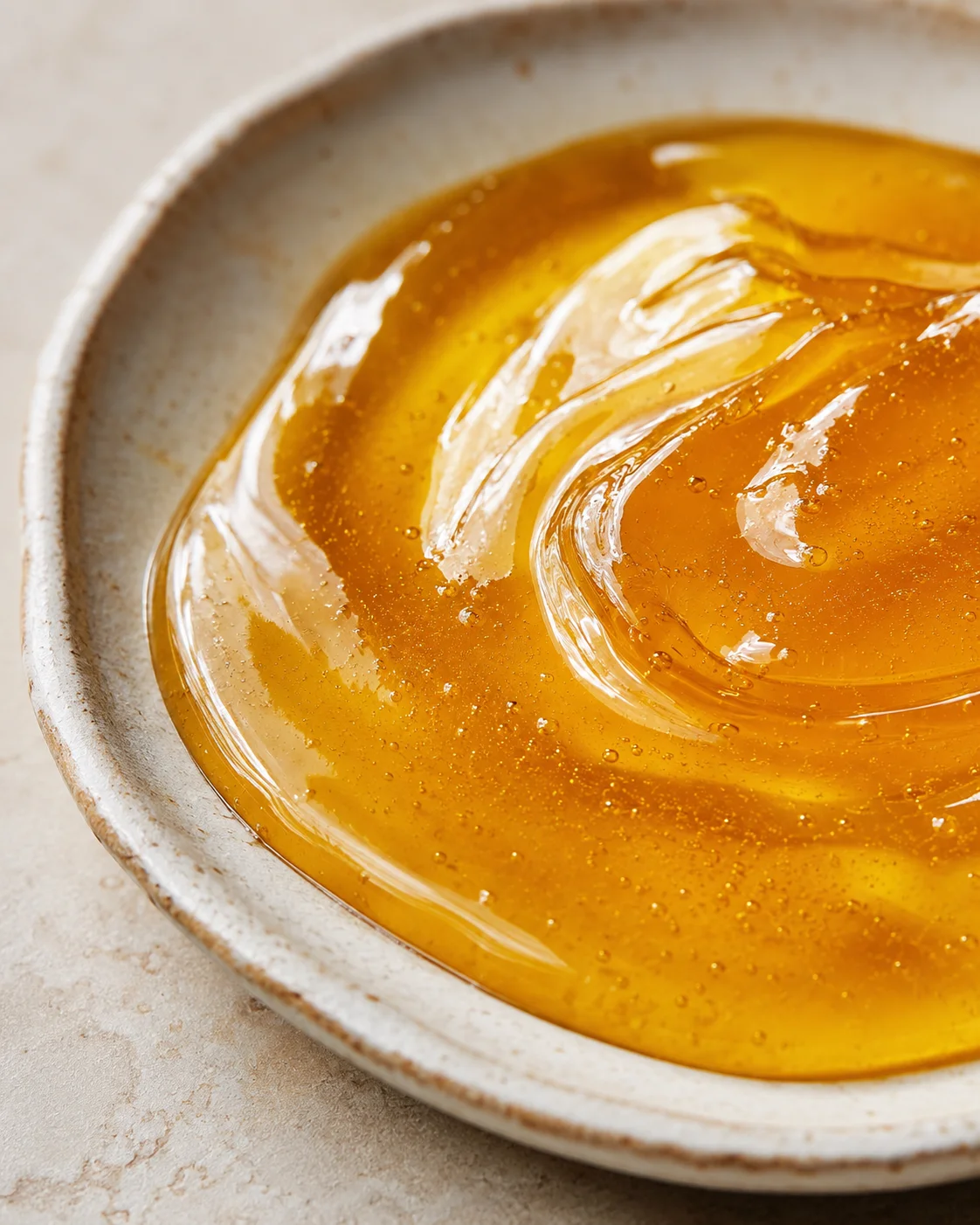 Pot de miel infusé à l'or 23 carats, présentation luxueuse