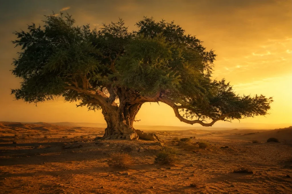 Ghaf tree — UAE national tree since 2008 — Prosopis cineraria in the desert