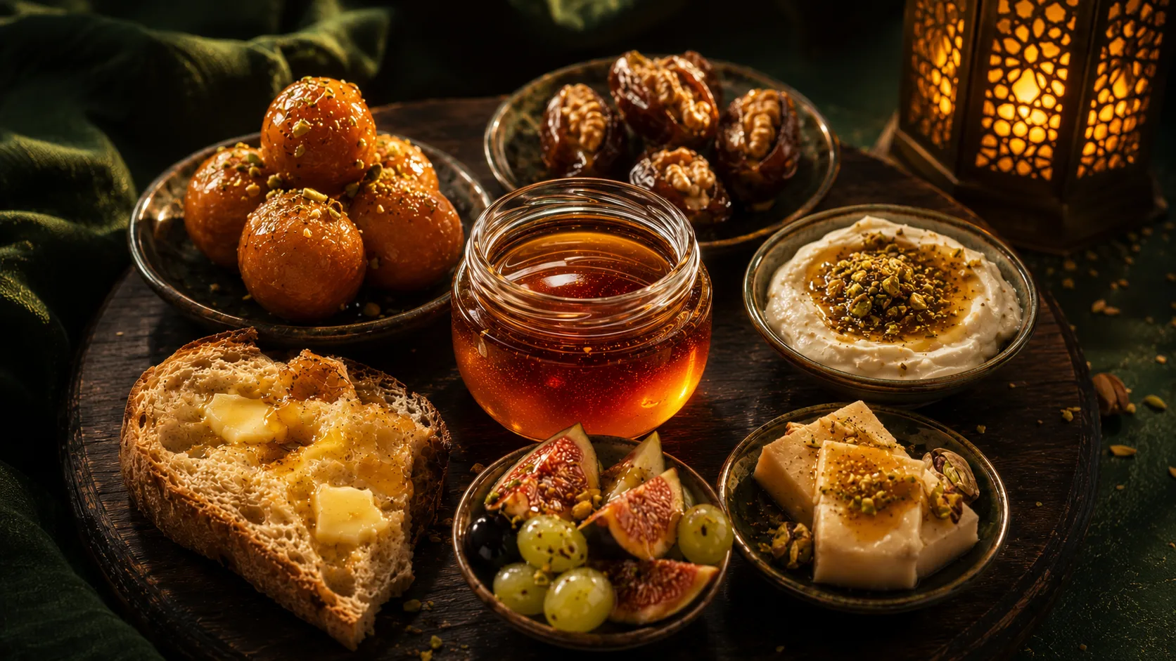 Honey bite collection — Ramadan iftar honey recipes Sidr — عسل السدر وصفات رمضان