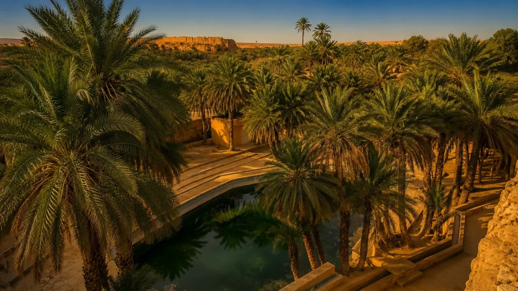 The Blue Spring of Ksar Meski, Tafilalet, Morocco — the origin of the name Meski