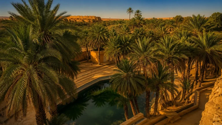 The Blue Spring of Ksar Meski, Tafilalet, Morocco — the origin of the name Meski