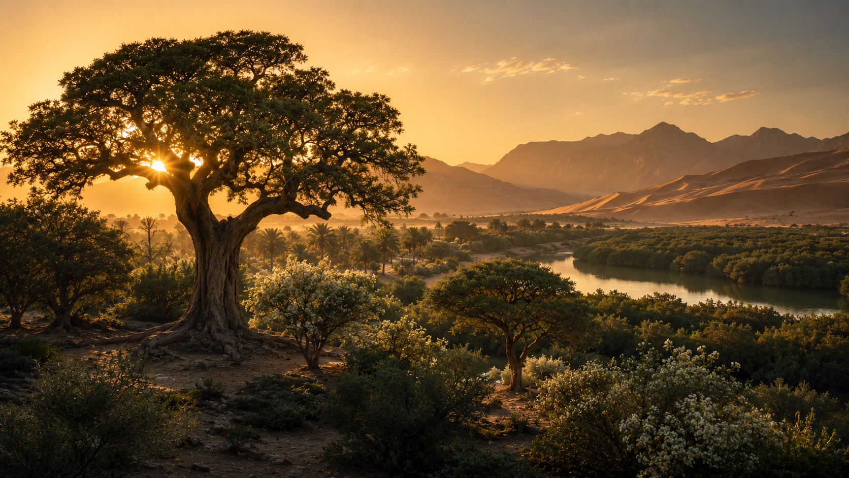 Ghaf Sidr Samar and mangroves in the UAE