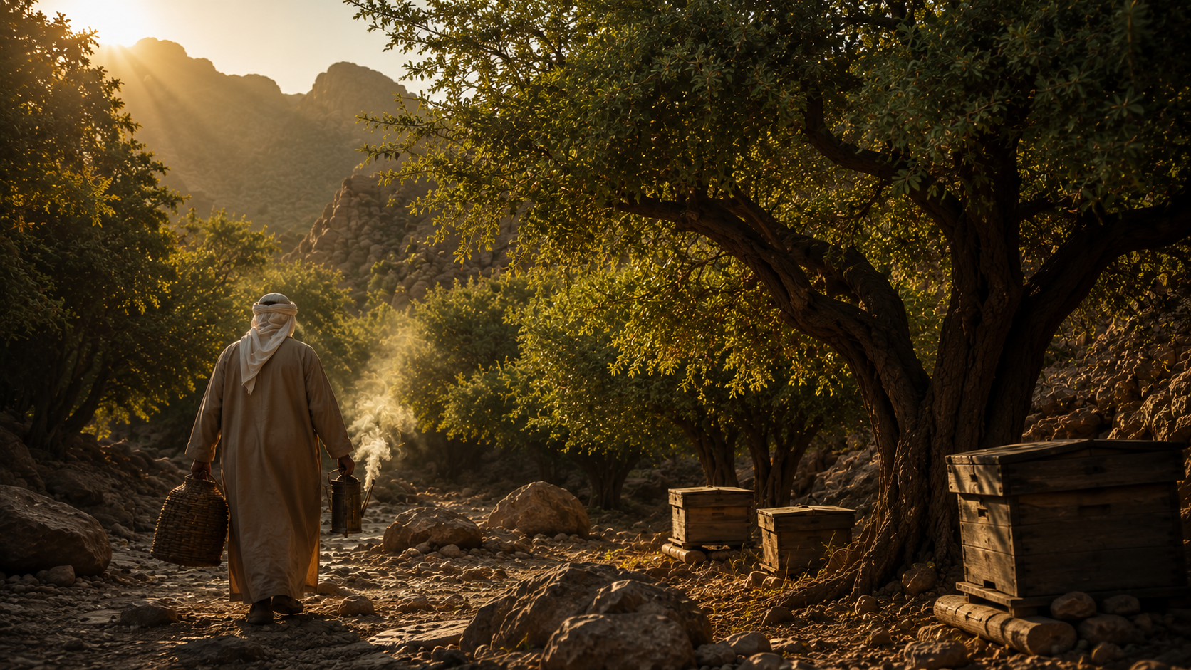 Sidr trees in the shared mountain and wadi landscapes of Yemen and Oman