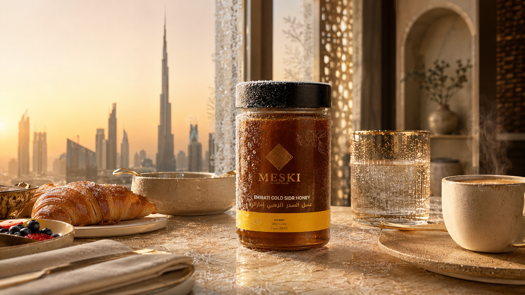 Emirati Sidr honey infused with edible 23-carat gold