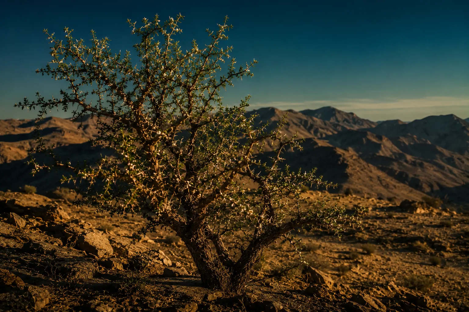 Wild Sidr tree in Morocco's Tafilalet — same species, same honey, different world