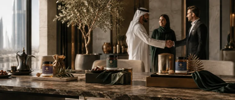 Three nuanced levels of professional honey gifting in Dubai for employees, clients and VIP guests