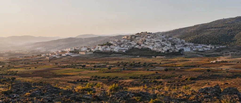 View from Moulay Idriss Zerhoun toward the landscape of Walili and the beginnings of Idrisid Morocco