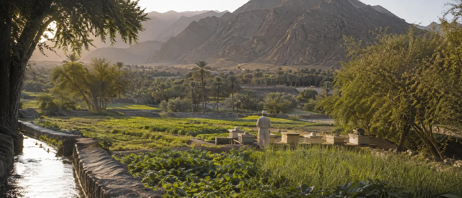العسل العماني في نزوى وجبال الحجر مع السدر والسمر