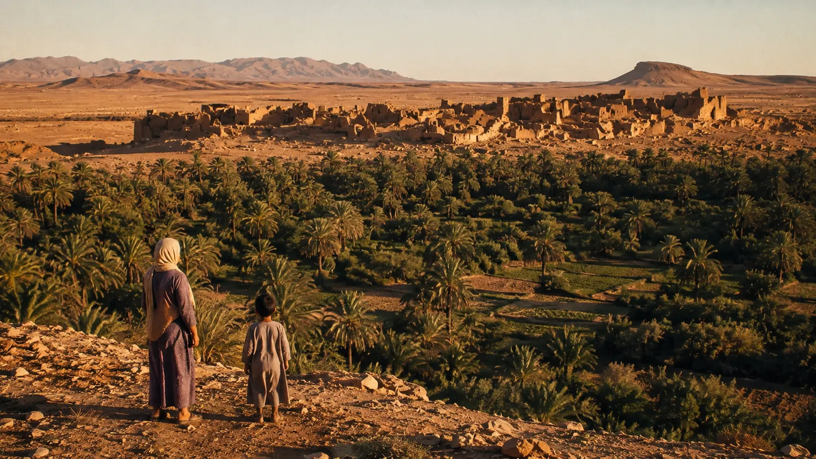 Ksar Meski and the Ziz oasis, the place whose name became a cultural and family inheritance