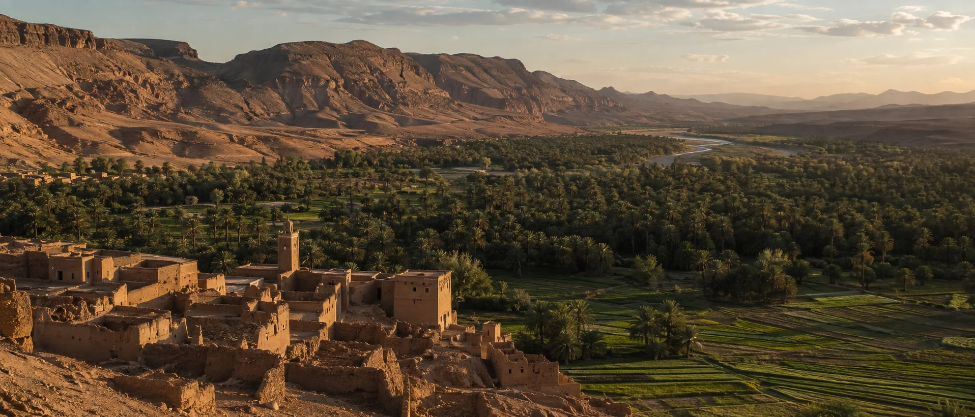 وادي زيز وواحات الرشيدية بين النخيل والجبال والنبق البري في مشهد يعكس تنوع الطبيعة المغربية