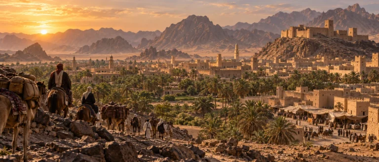 Historical reconstruction of Ha’il oasis and its mountain setting in the age of Jabal Shammar