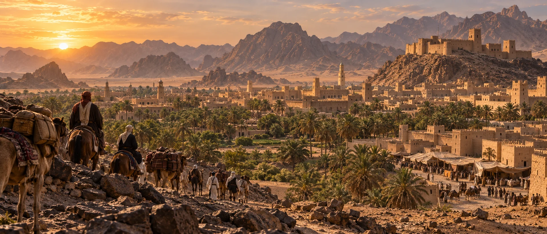 Historical reconstruction of Ha’il oasis and its mountain setting in the age of Jabal Shammar