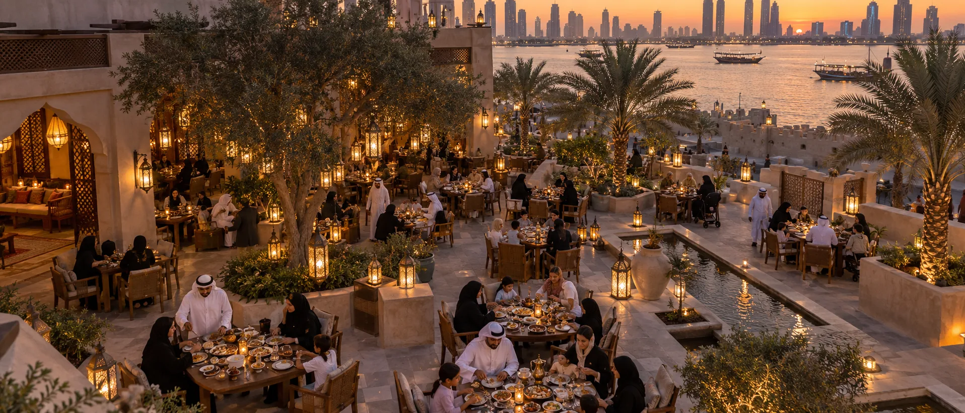 هدايا رمضان دبي عائلة إفطار ضيافة وصلة الرحم