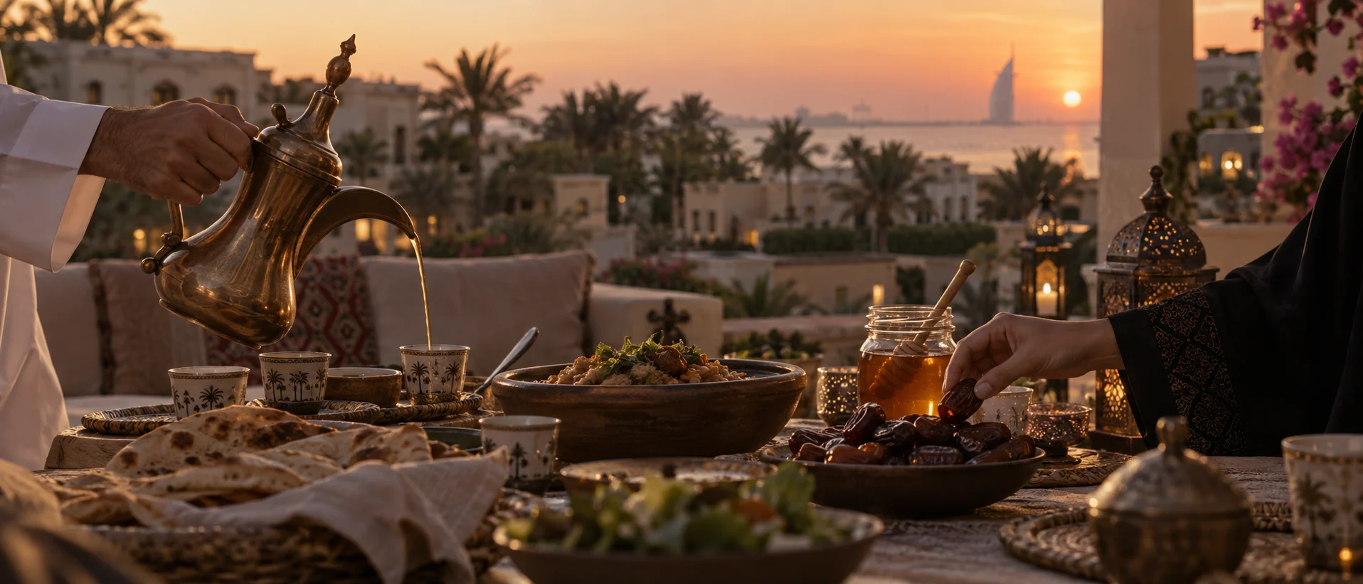 Ramadan gifts Dubai family iftar hospitality and evening atmosphere