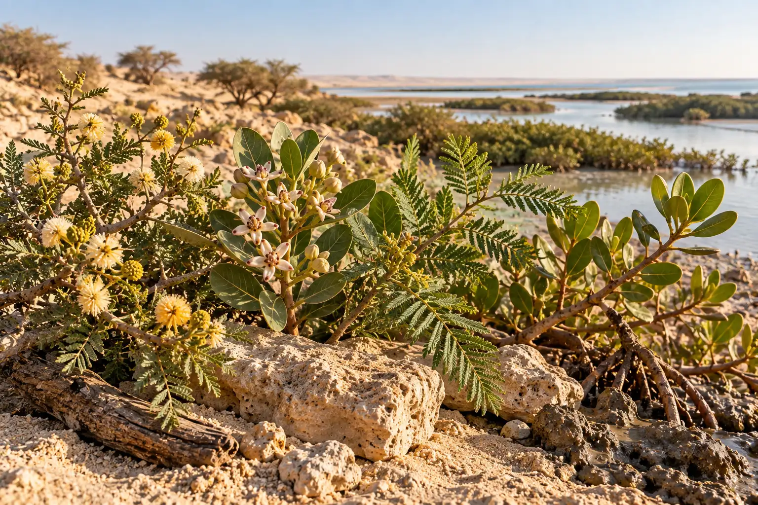 Botanical details of Samr, Kenar, Ghaf and mangrove from different Qatari habitats